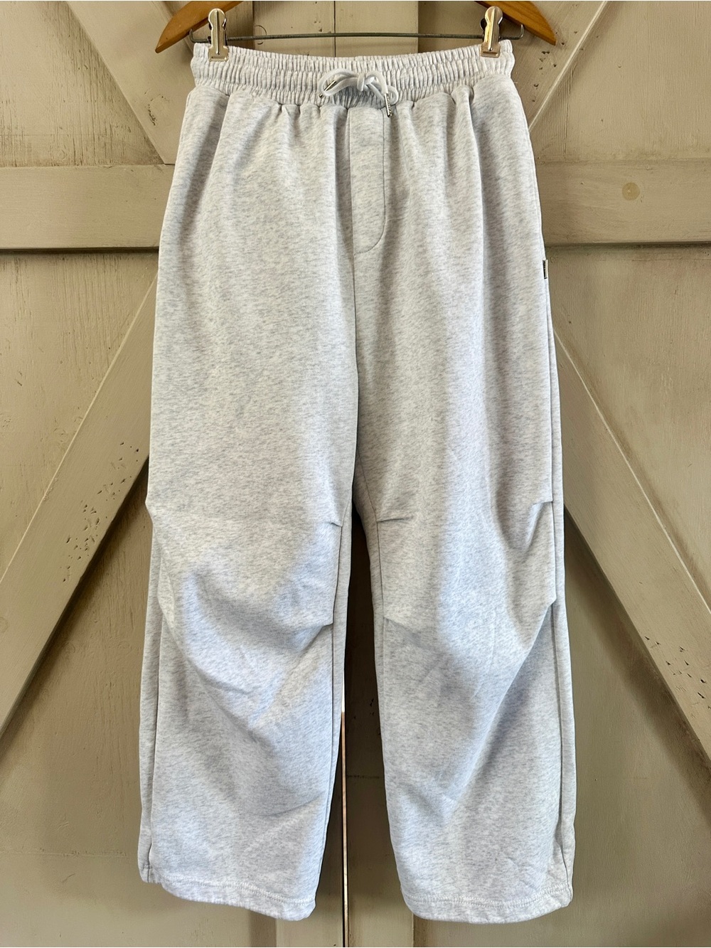 50 PERCENT Fifty Percent Gray Fleece Jogger Pants Size 30